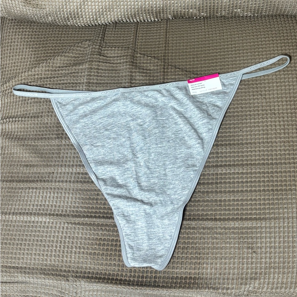 NWT Cacique Light Gray Seamless G-String